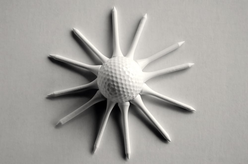 Golf ball flower